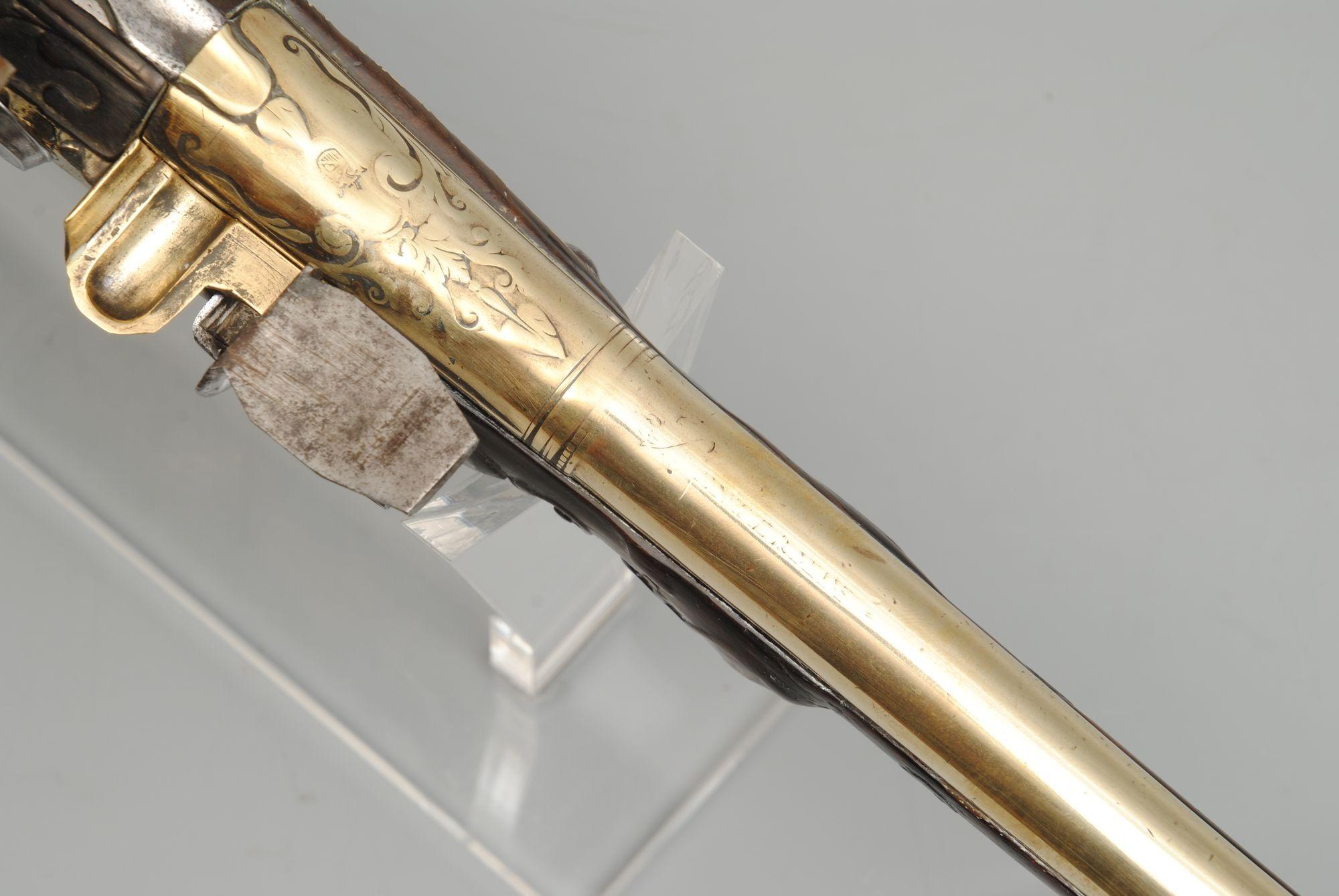 Rare Pair of Early 18TH Century Dutch Holster Flintlock Pistols 3