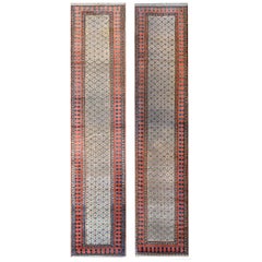 Antique Rare Pair of Early 20th Century Malayer Runners