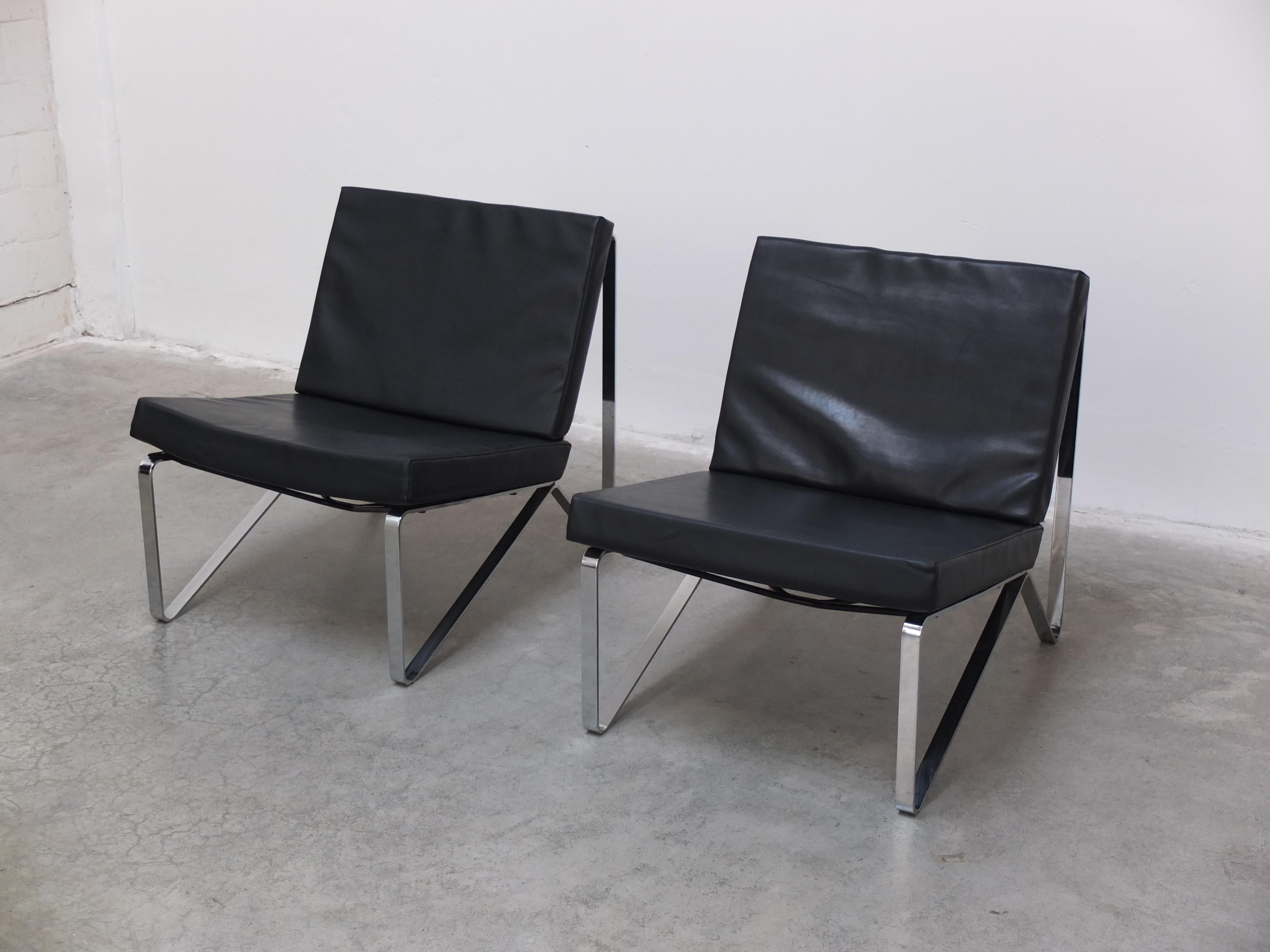 Raro par de butacas de Hartmut Lohmeyer para Mauser Werke Waldeck, 1957 Alemán en venta