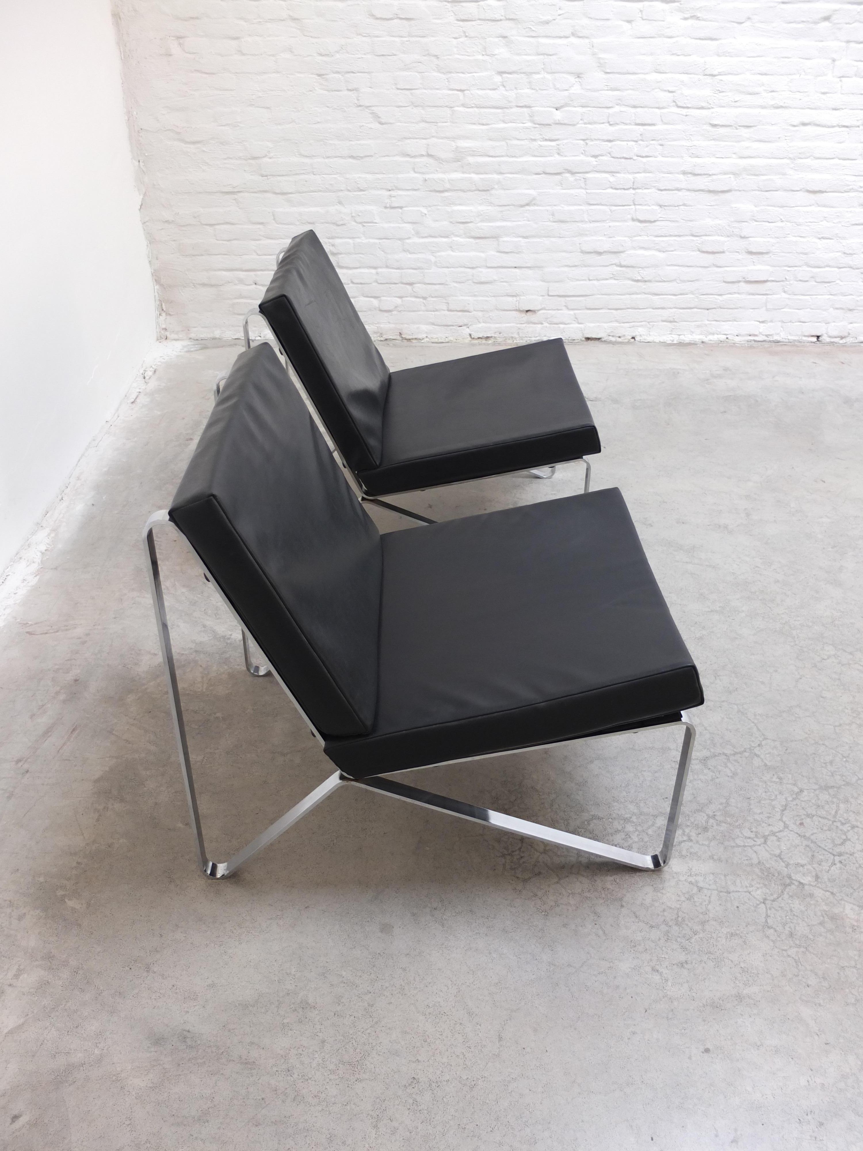 Raro par de butacas de Hartmut Lohmeyer para Mauser Werke Waldeck, 1957 en venta 1