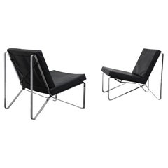Rare Pair of Easy Chairs by Hartmut Lohmeyer for Mauser Werke Waldeck, 1957