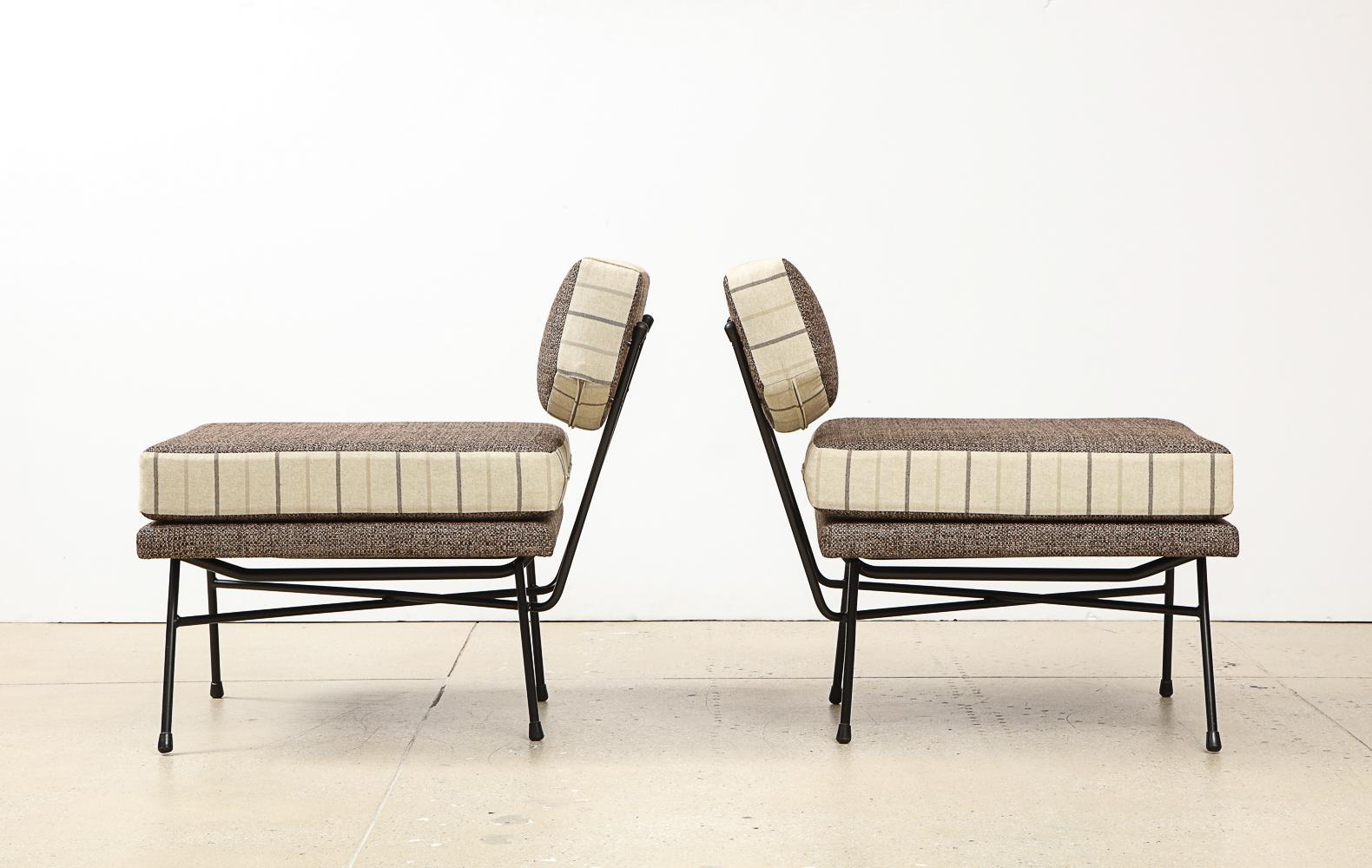 Hand-Crafted Rare Pair of Elettra Lounge Chairs by Studio BBPR for Arflex