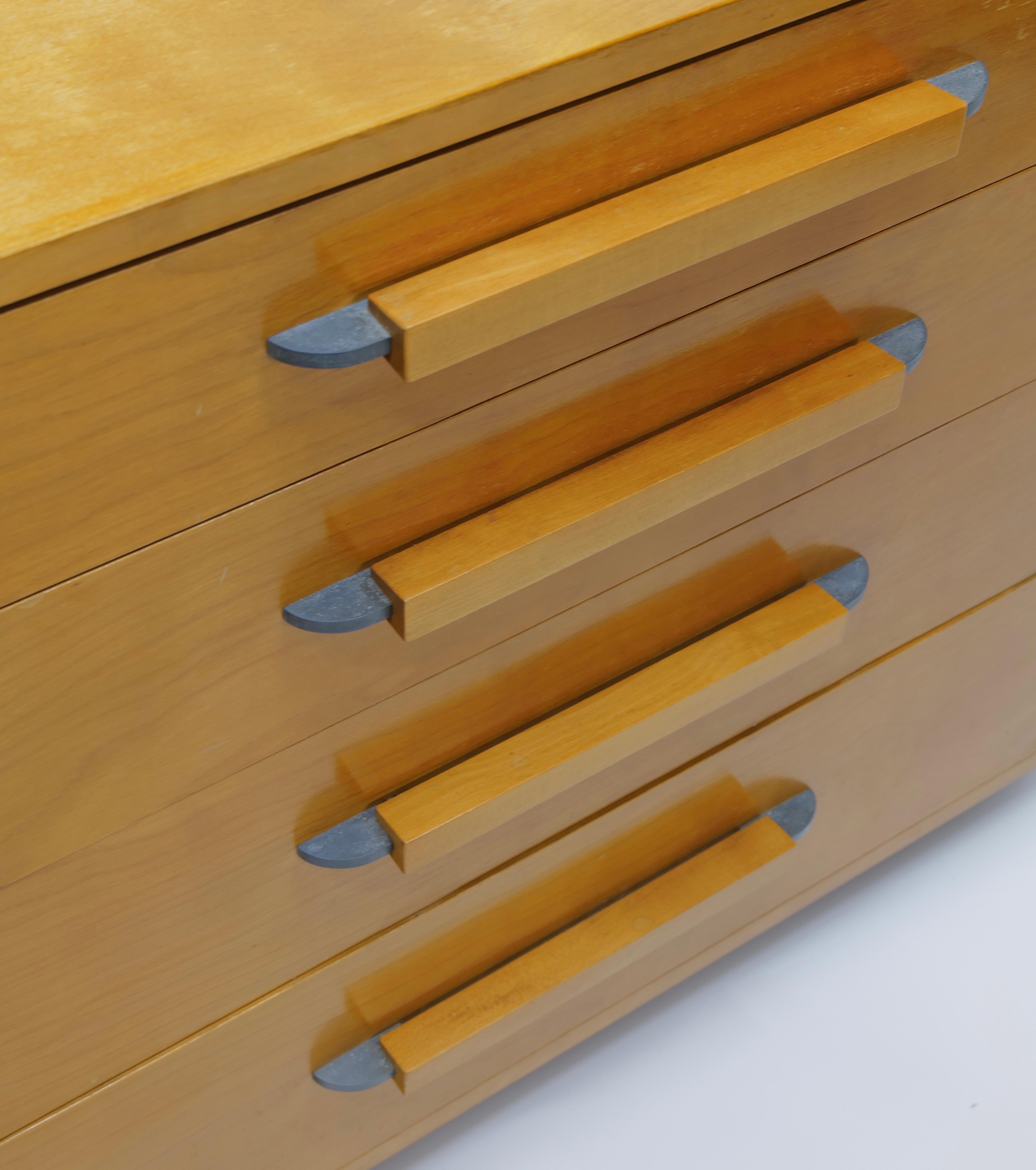 Rara coppia di cassapanche Eliel & Pipsan Saarinen per Johnson Furniture, anni '40 in vendita 8