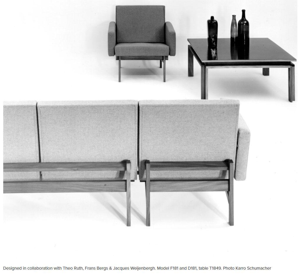 Rare pair of F181 lounge chairs by Kho Liang Le & Theo Ruth for Artifort 1958 For Sale 8