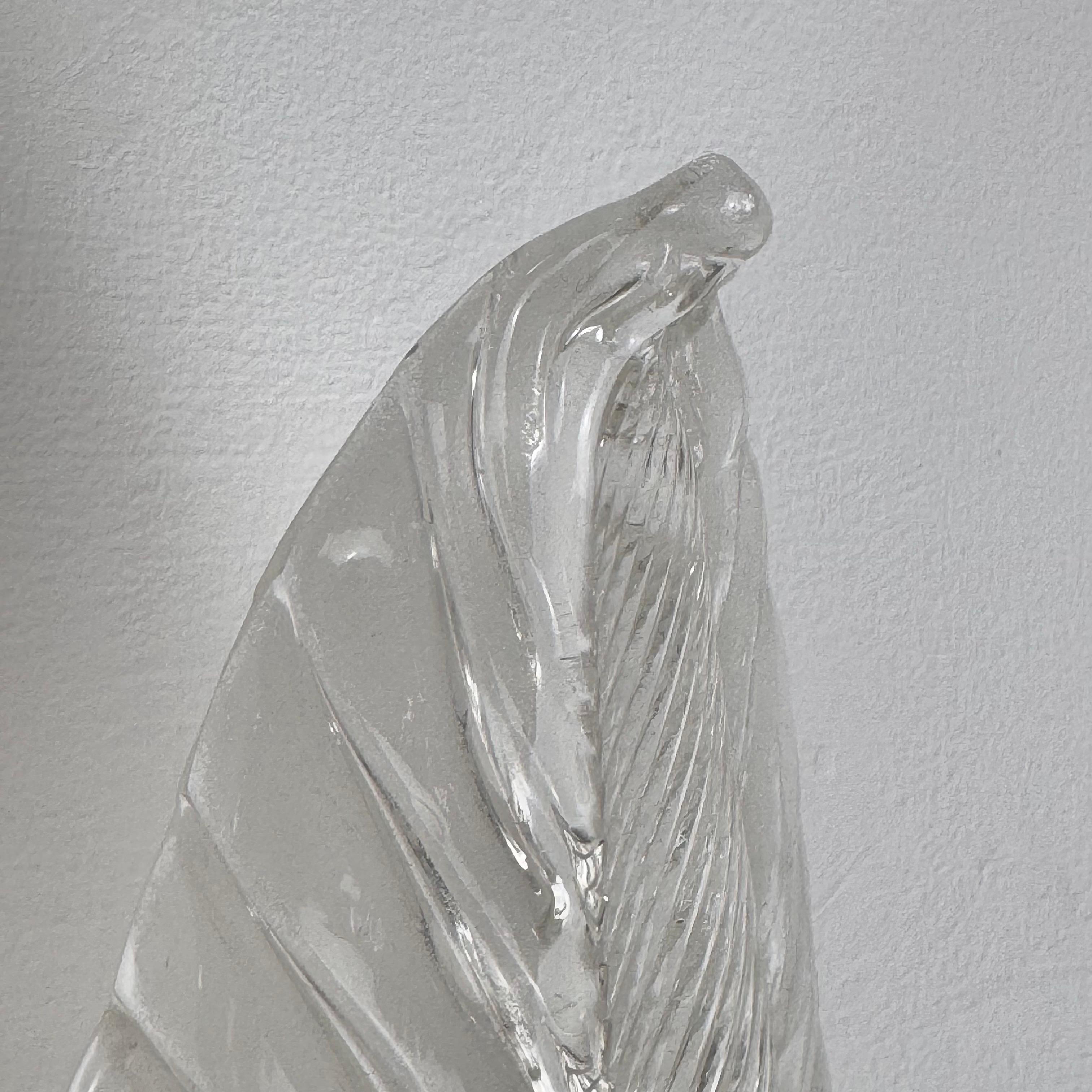 Rare Pair of “Feather” Murano Glass Wall Sconces by Tomaso Buzzi for Venini For Sale 9