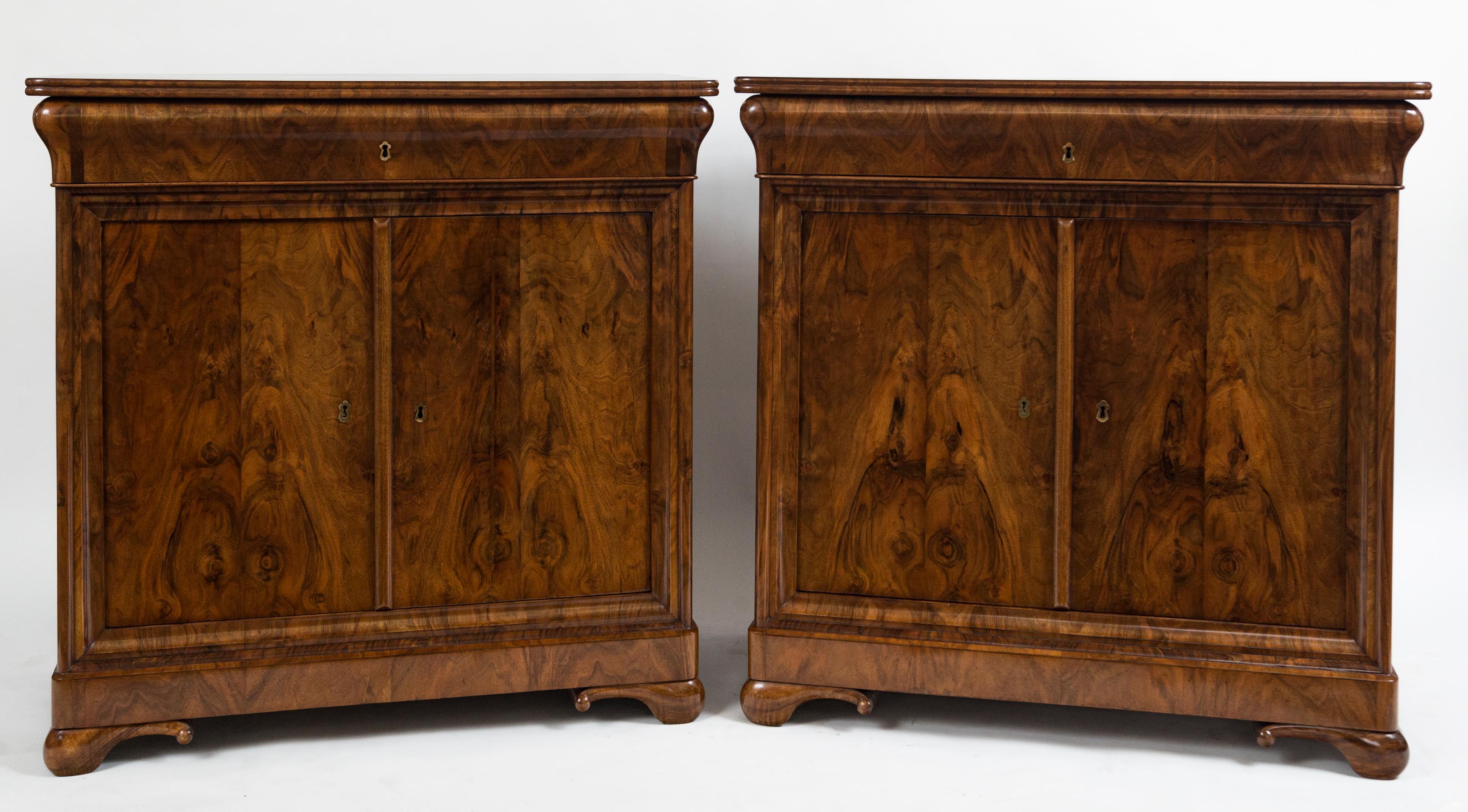 Louis Philippe Rare Pair of Fine French Louis-Philippe Cabinets