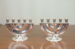 Seltenes Paar Kandelaber mit fünf Lichtern