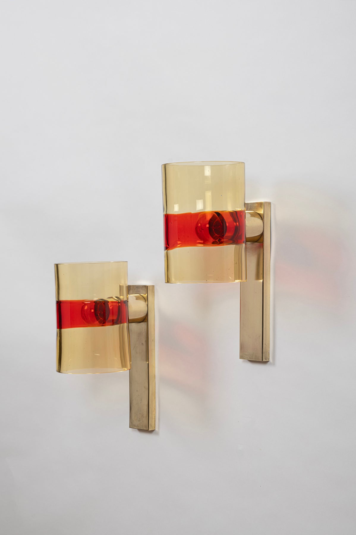 Raro par de apliques de Flavio Poli para Seguso Italiano en venta