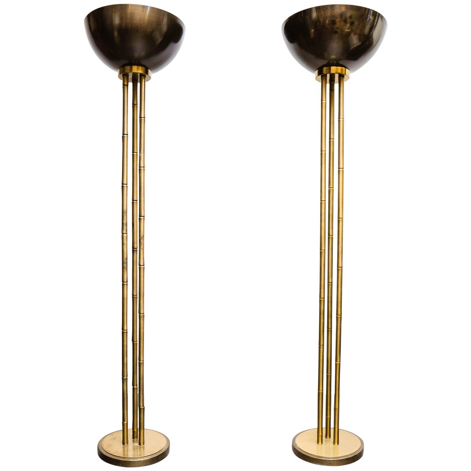 Rare Pair of Floor Lamps by Maison Charles