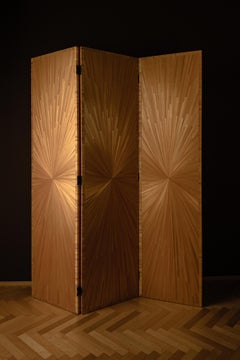 Rare Pair of Folding Screens Attributed to Jean-Michel Frank, Paris ca. 1935