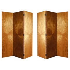 Rare Pair of Folding Screens Attributed to Jean-Michel Frank, Paris ca. 1935