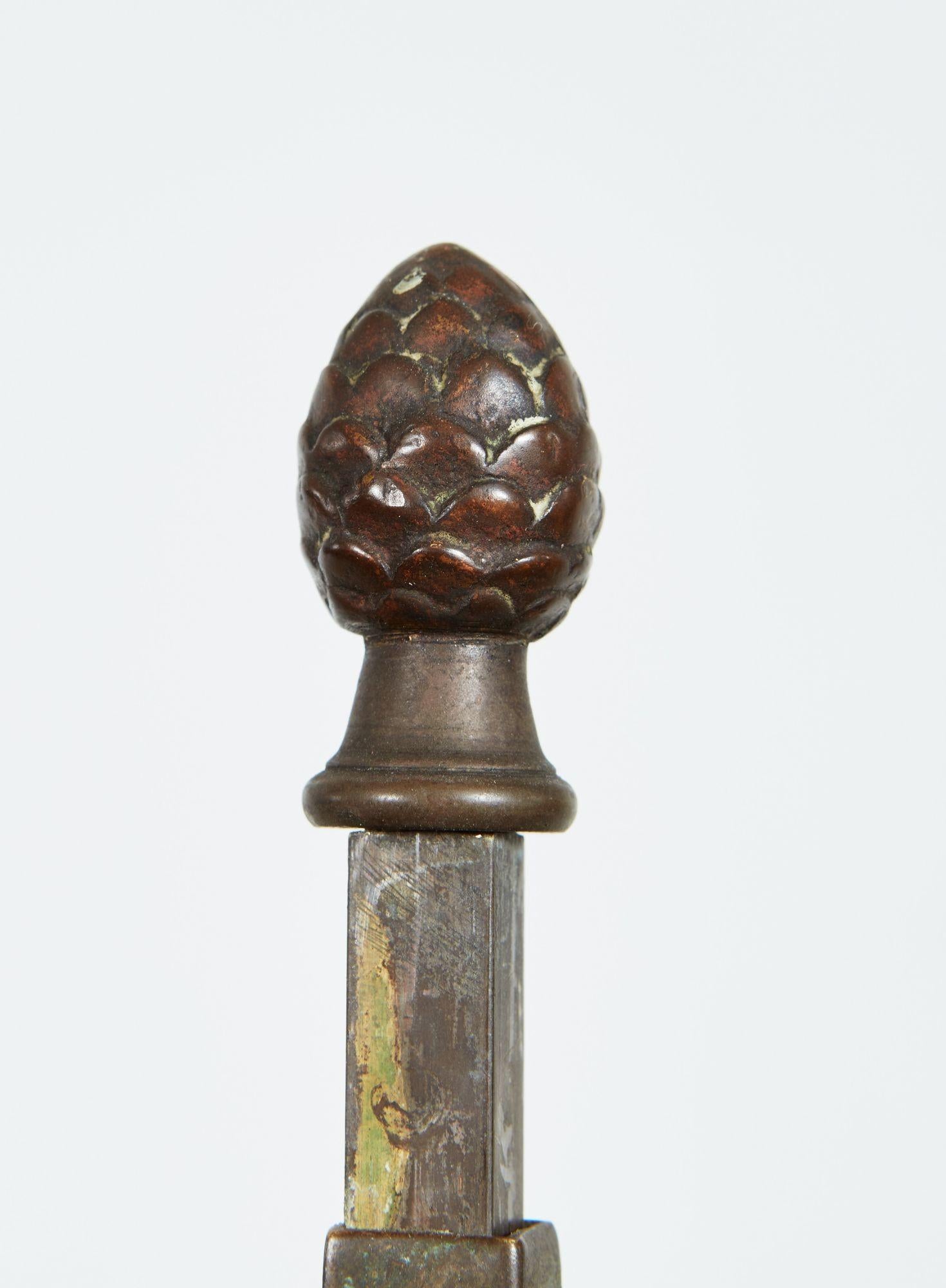 Rare paire de français du 18ème siècle Lampes Tole en vente 7