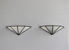 Rare Pair of French 1920s Wall Lights by Jean Perzel