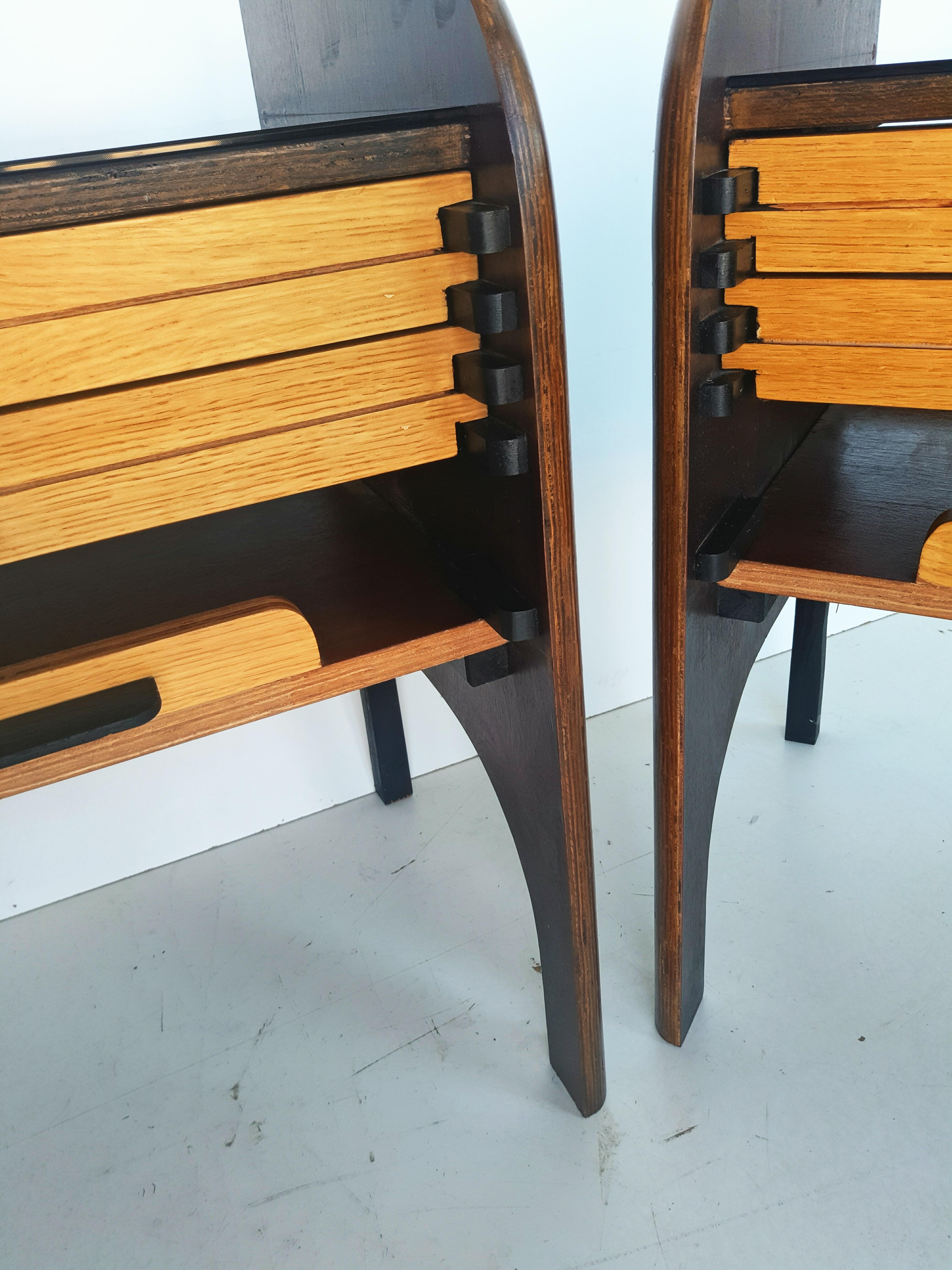 Rare Pair of French 1960s Nightstands 2