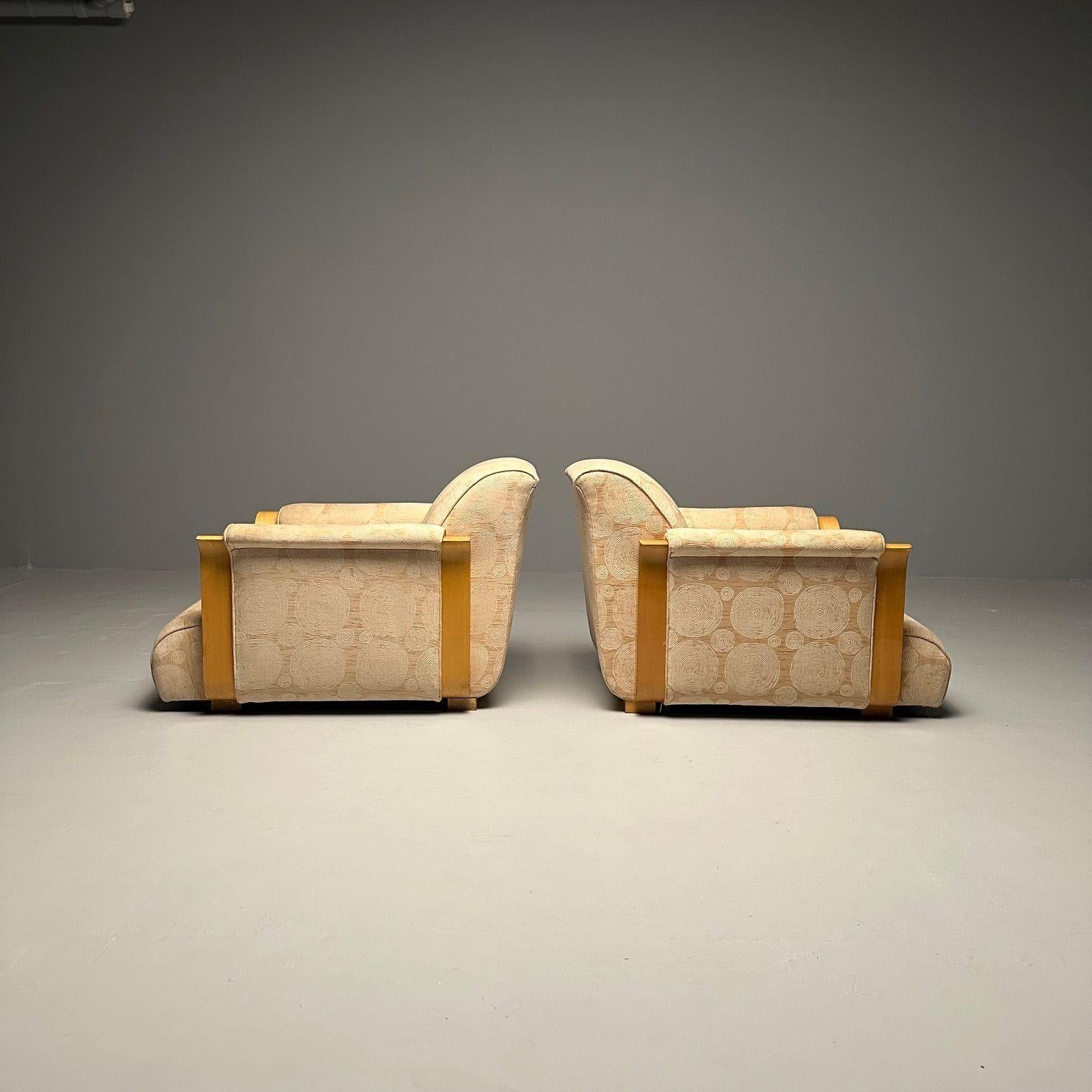 Seltenes Paar französischer Art-Déco-Sessel von Michel Dufet, Frankreich, 1930er Jahre
Zwei niedrige Art-déco-Sessel, entworfen von Michel Dufet in Frankreich, 1930er Jahre. 
Michel Dufet
Französisch (1888-1985)

Literatur:
Florence Camard,