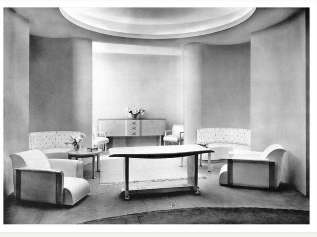 Rare Pair of French Art Deco Lounge Chairs by Michel Dufet, France