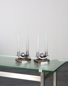 Rare Pair Of French Art Deco Table Lamps