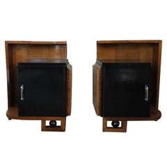 Rare Pair of French Bedside Tables 1930s