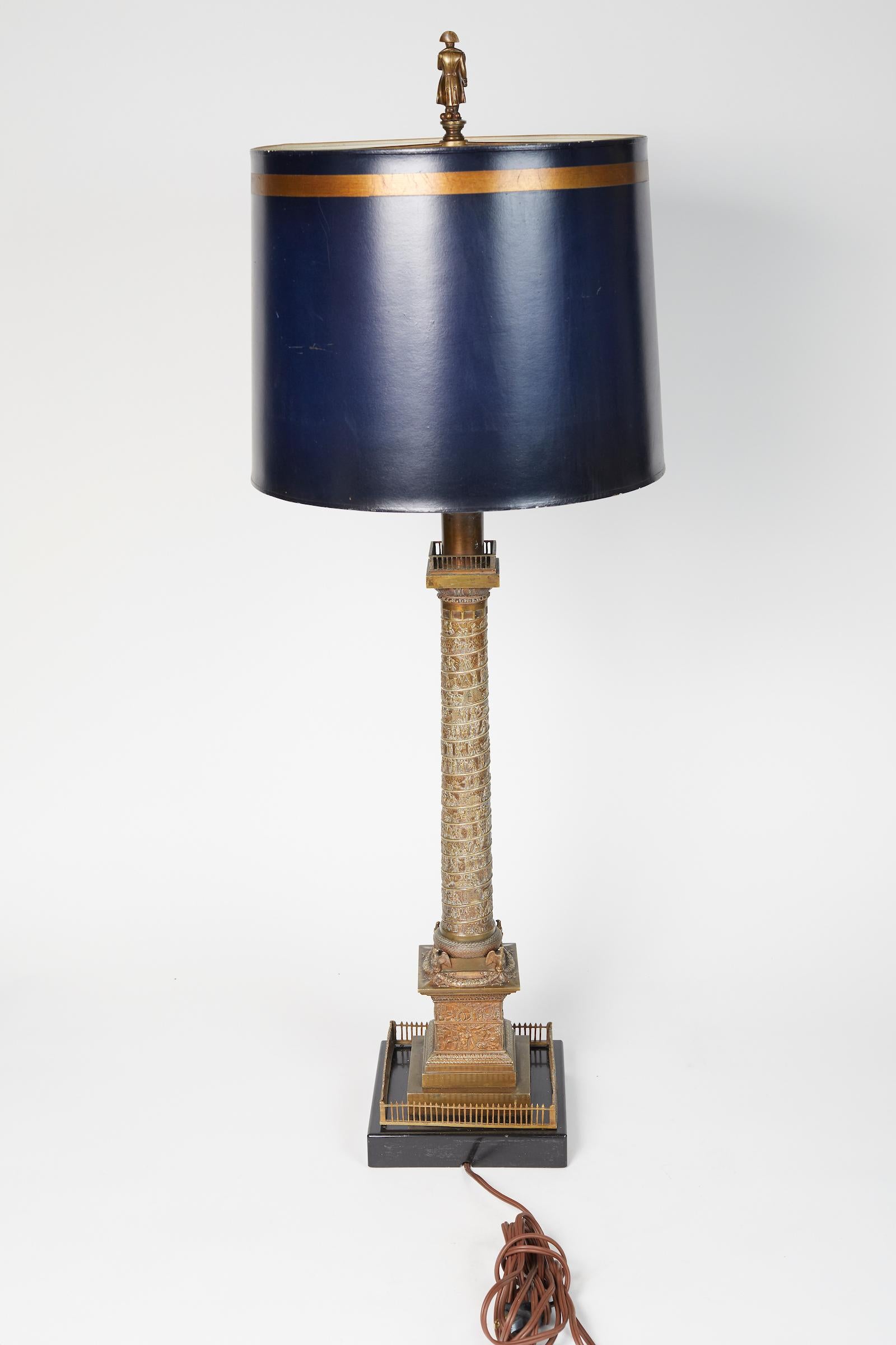 Late 19th Century Rare Pair of French Bronze Grand Tour Table Lamps