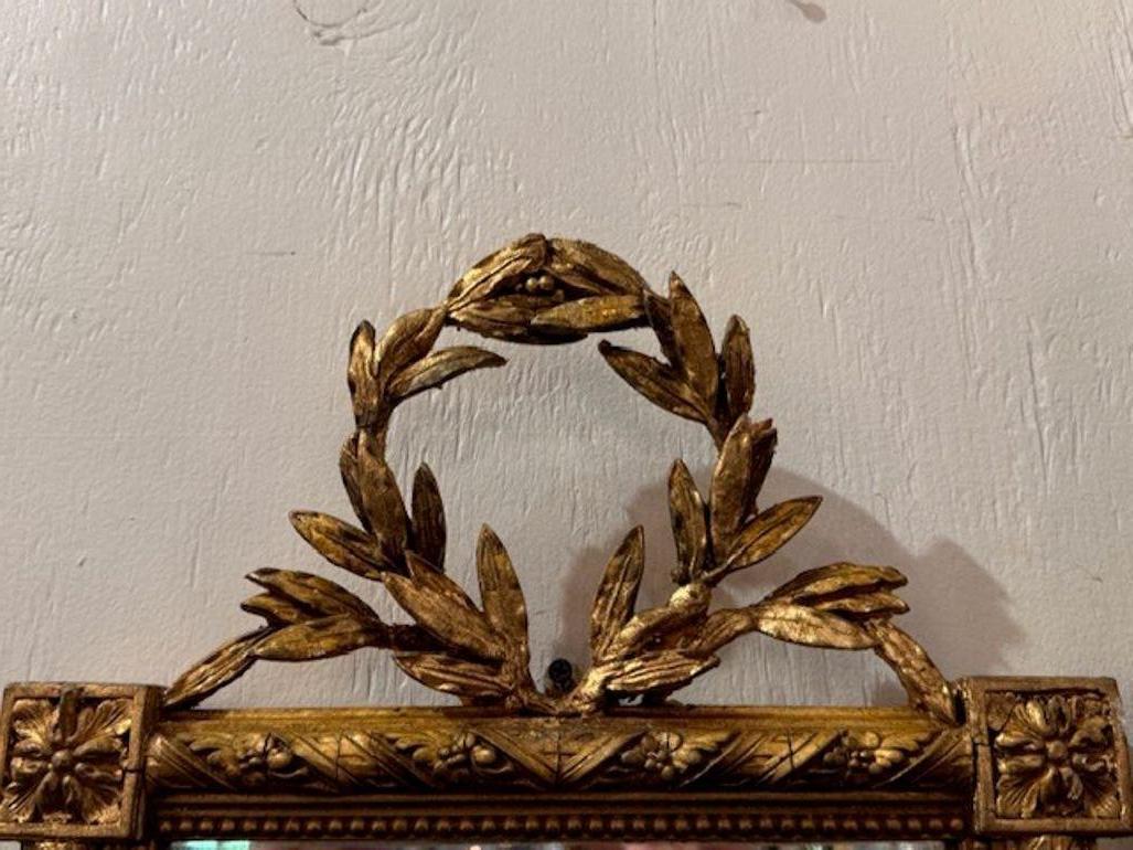19th Century Rare Pair of French Louis XVI Mirrors For Sale