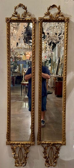 Rare Pair of French Louis XVI Mirrors