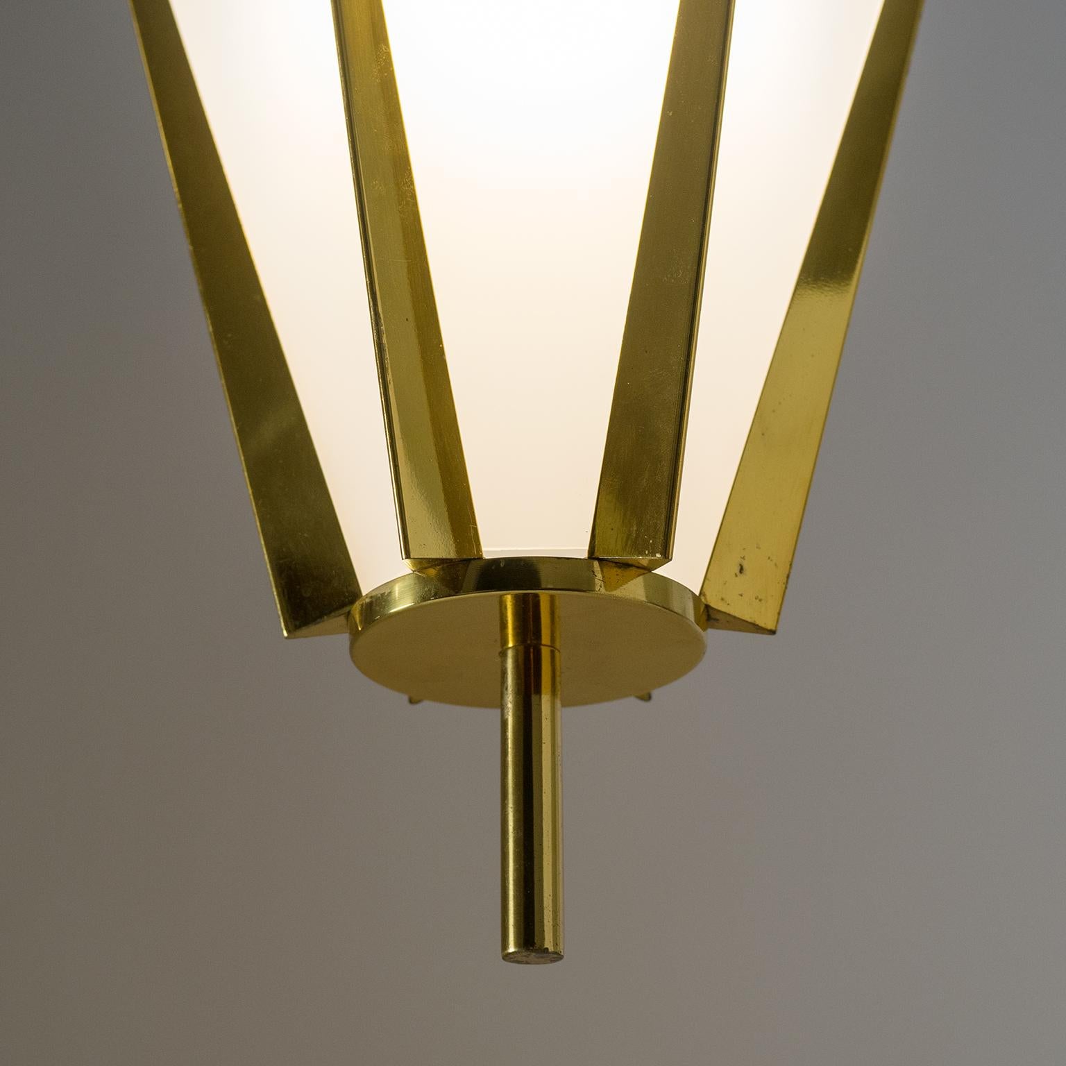 Rare Pair of French Modernist Lanterns by Arlus, circa 1960 In Good Condition In Vienna, AT