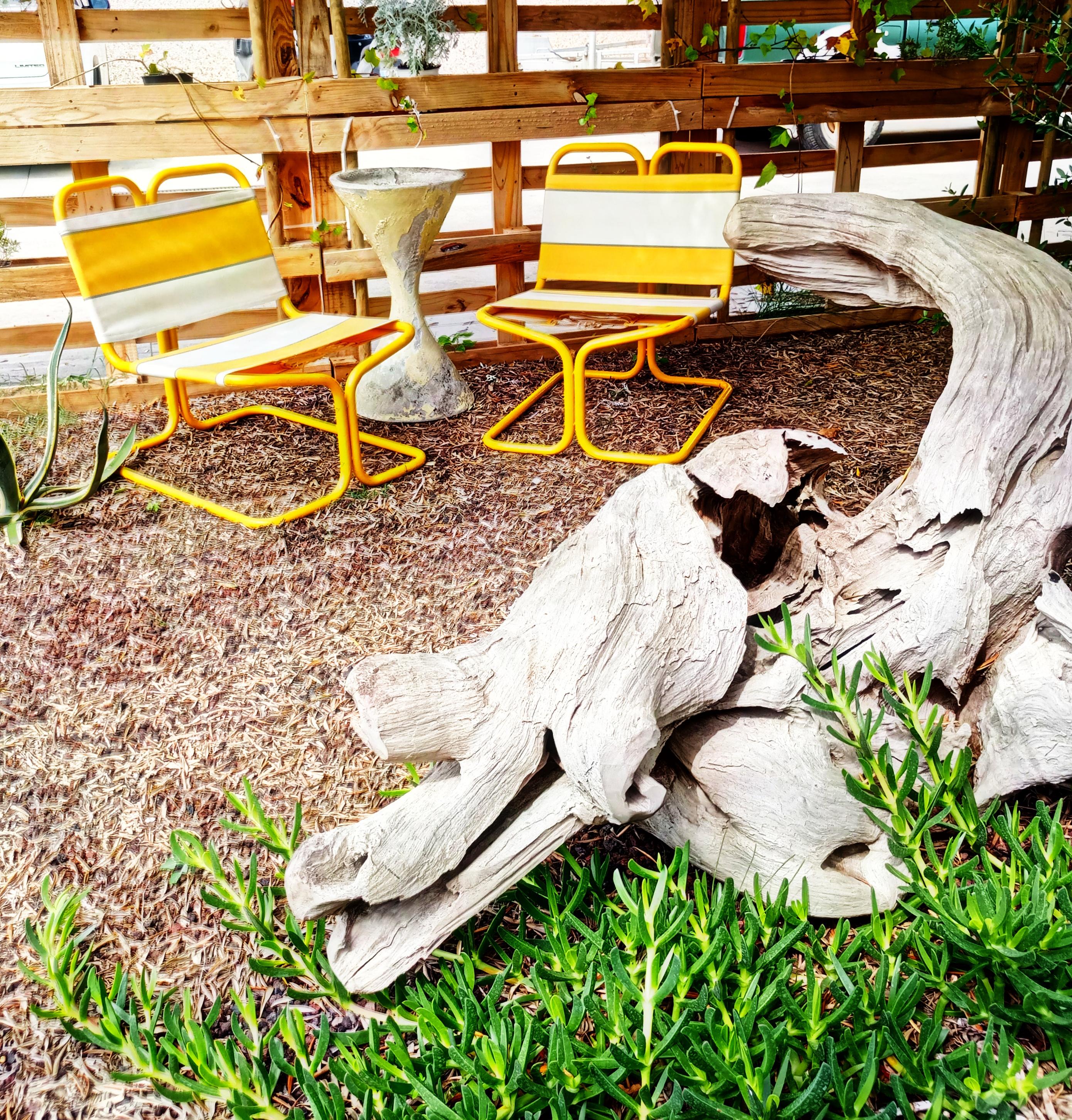 Rare Pair of French Outdoor Lounge Chairs 2