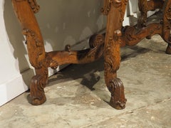 Pair of Royal German Oak Console Tables for Prince-Abbot of Fulda, Circa 1745