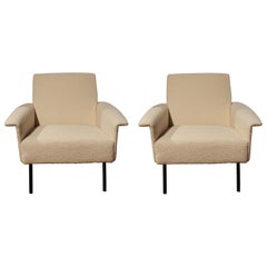 Rare Pair of G10 Armchairs by Pierre Guariche, France, 1955