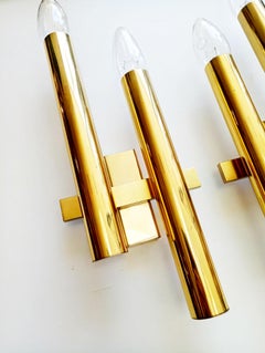 Rare Pair of Gaetano Sciolari Wall Sconces, Italy, 1960s