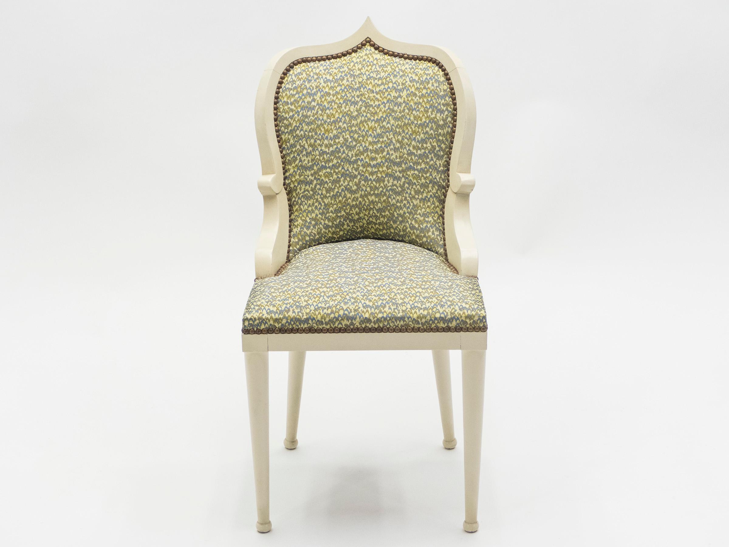Late 20th Century Rare Pair of Garouste & Bonetti ‘Palace’ Dining Chairs, 1980
