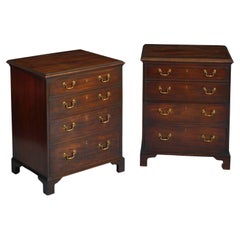 Used Rare Pair of George III Gillow's Bedside Commodes