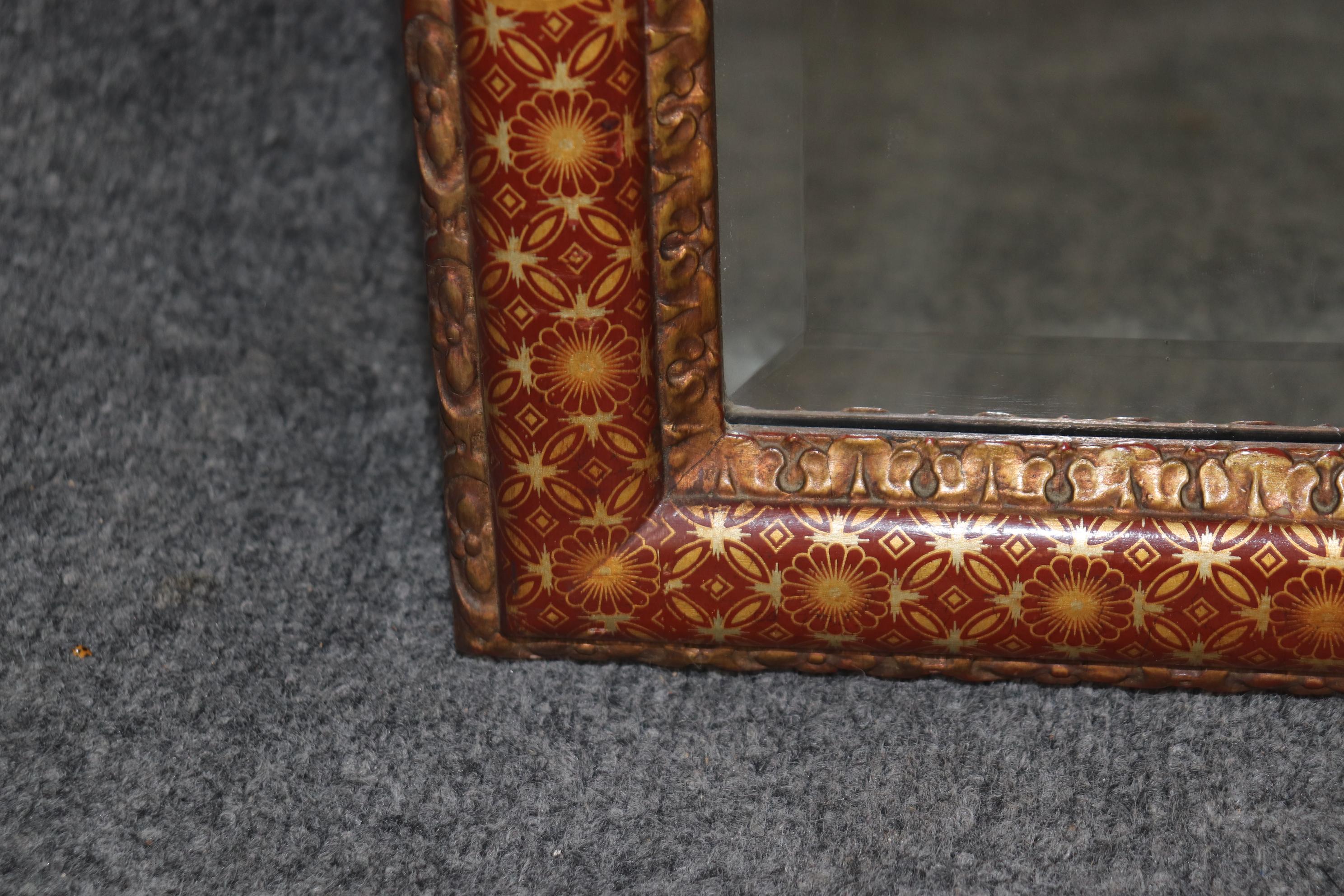 Rare paire de grands miroirs de buffet de cheminée en bois doré sculpté de style chinoiserie géorgien en vente 4