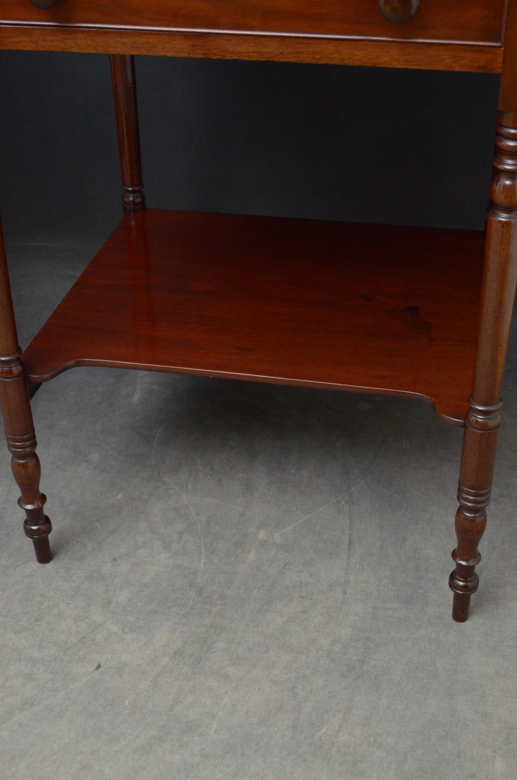 Rare Pair of Georgian Washstands / Bedside Tables 7