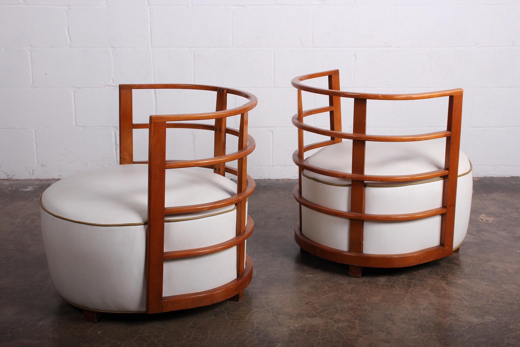 Rare Pair of Gilbert Rohde Chairs for Herman Miller, 1934 In Good Condition In Dallas, TX