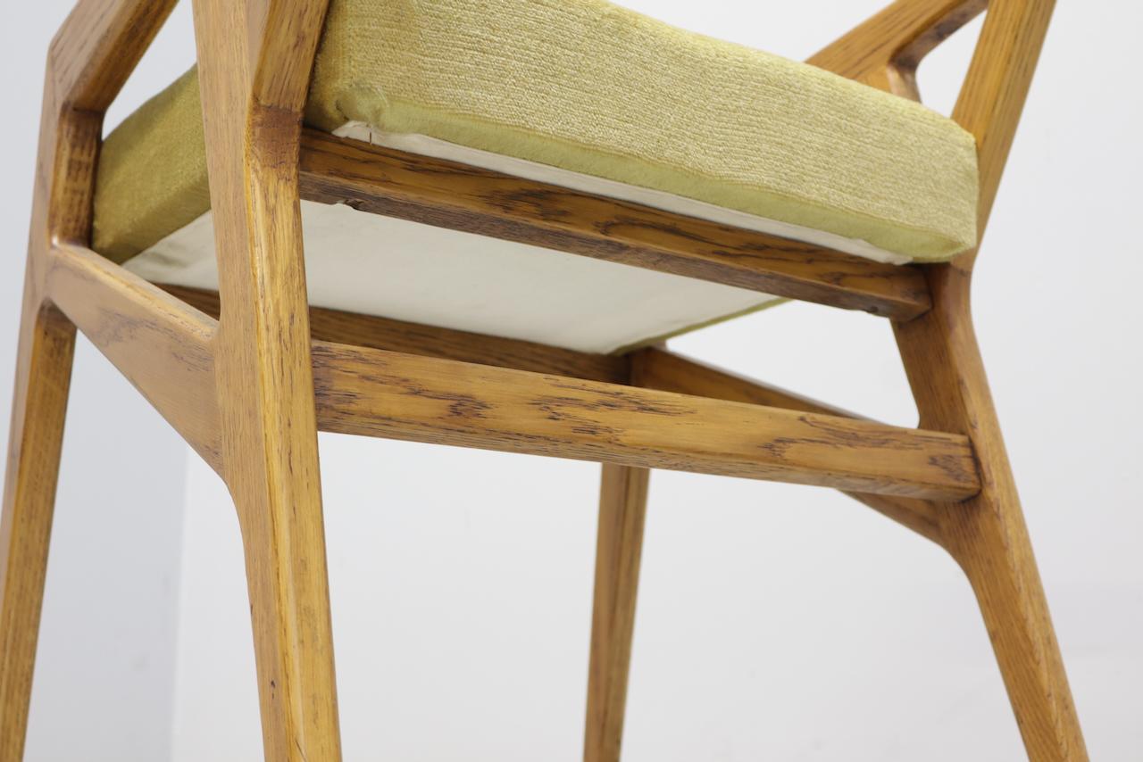 Raro par de taburetes con brazos Gio Ponti 687 para Cassina, Italia, 1953 en venta 5