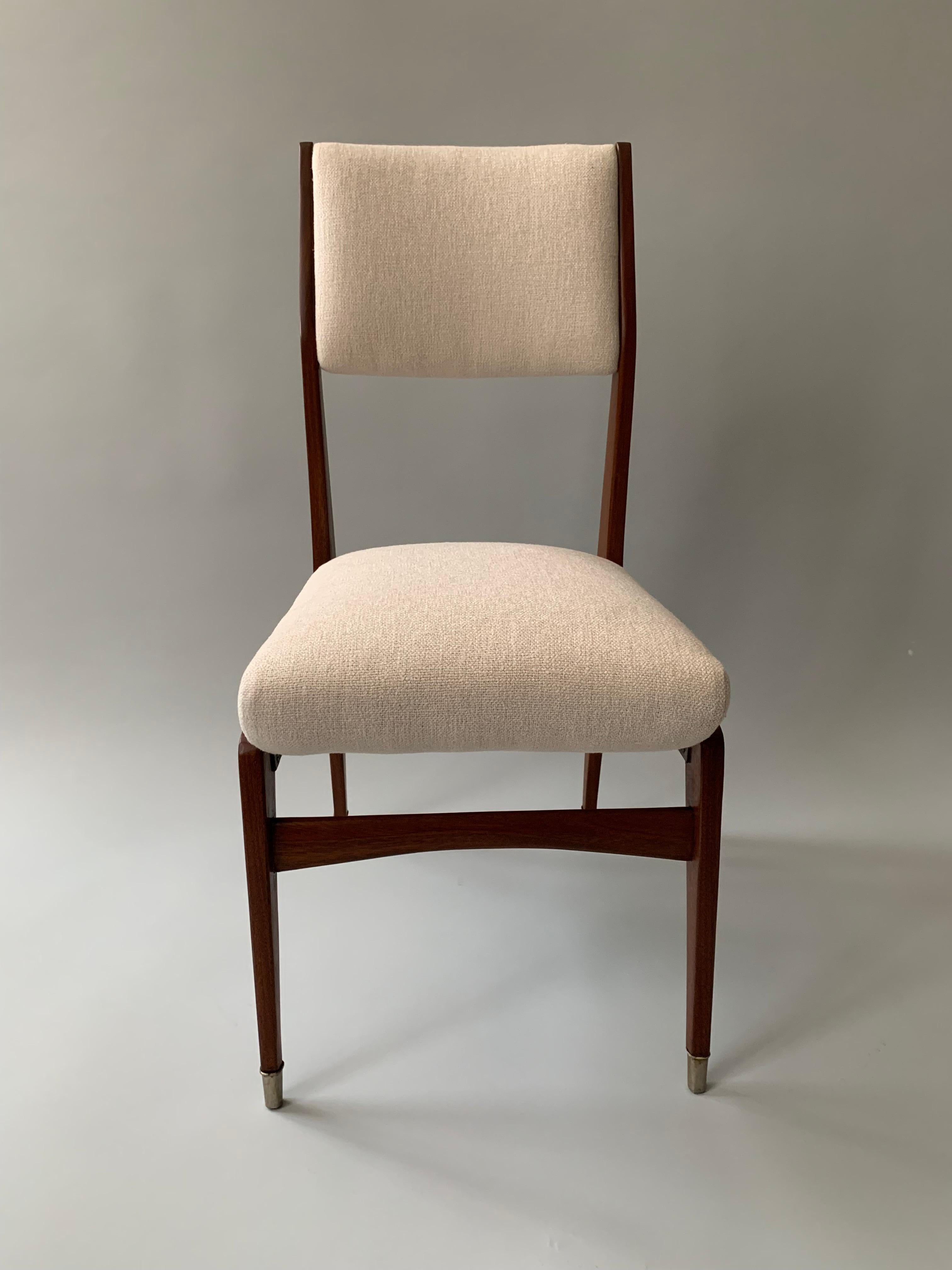 Mid-Century moderno Rara coppia di sedie Gio Ponti in vendita