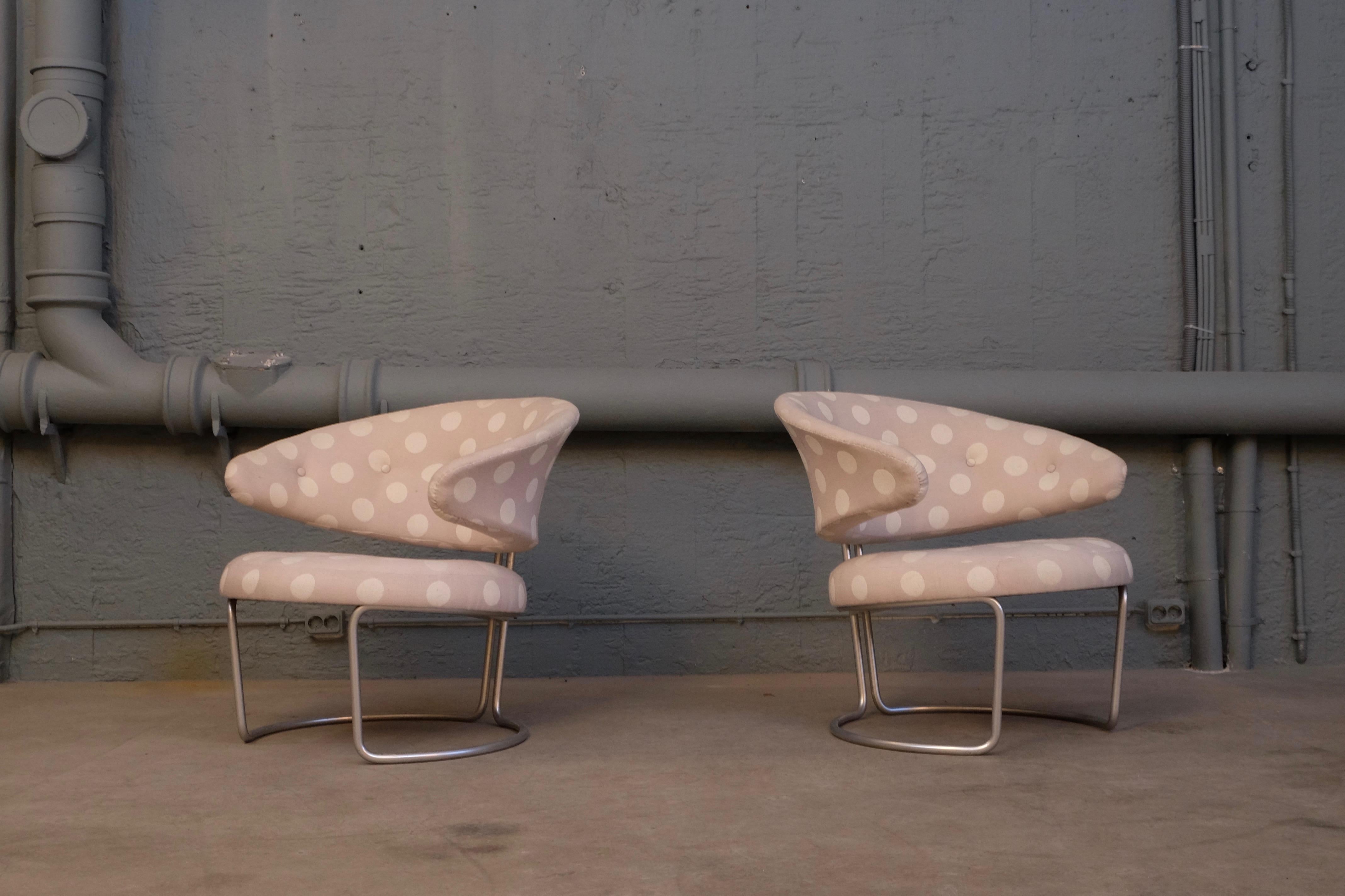 Danish Rare Pair of Grete Jalk Easy Chairs, 1960s