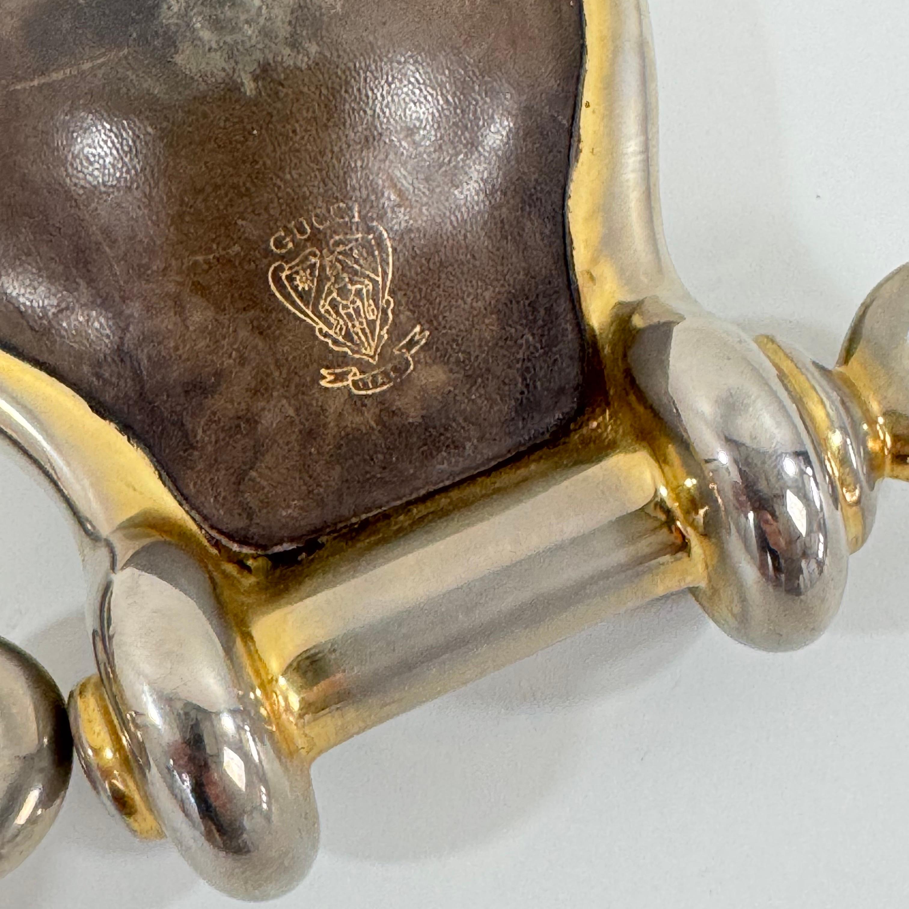 Rare paire de Vide-Poche / Valets ou Cendriers Gucci, Aldo Gucci, début des années 1950 en vente 3