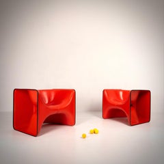 Seltenes Paar „Half and Half“-Sessel von Christian Germanaz, Airborne ed., 1968