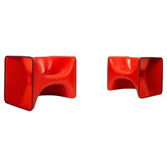 Paire de fauteuils "Half and Half" de Christian Germanaz, Airborne ed., 1968