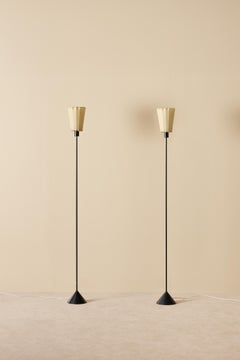 Rare pair of Hans-Agne Jakobsson Floor Lamps Model G-23, 1950s