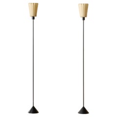 Rare pair of Hans-Agne Jakobsson Floor Lamps Model G-23, 1950s