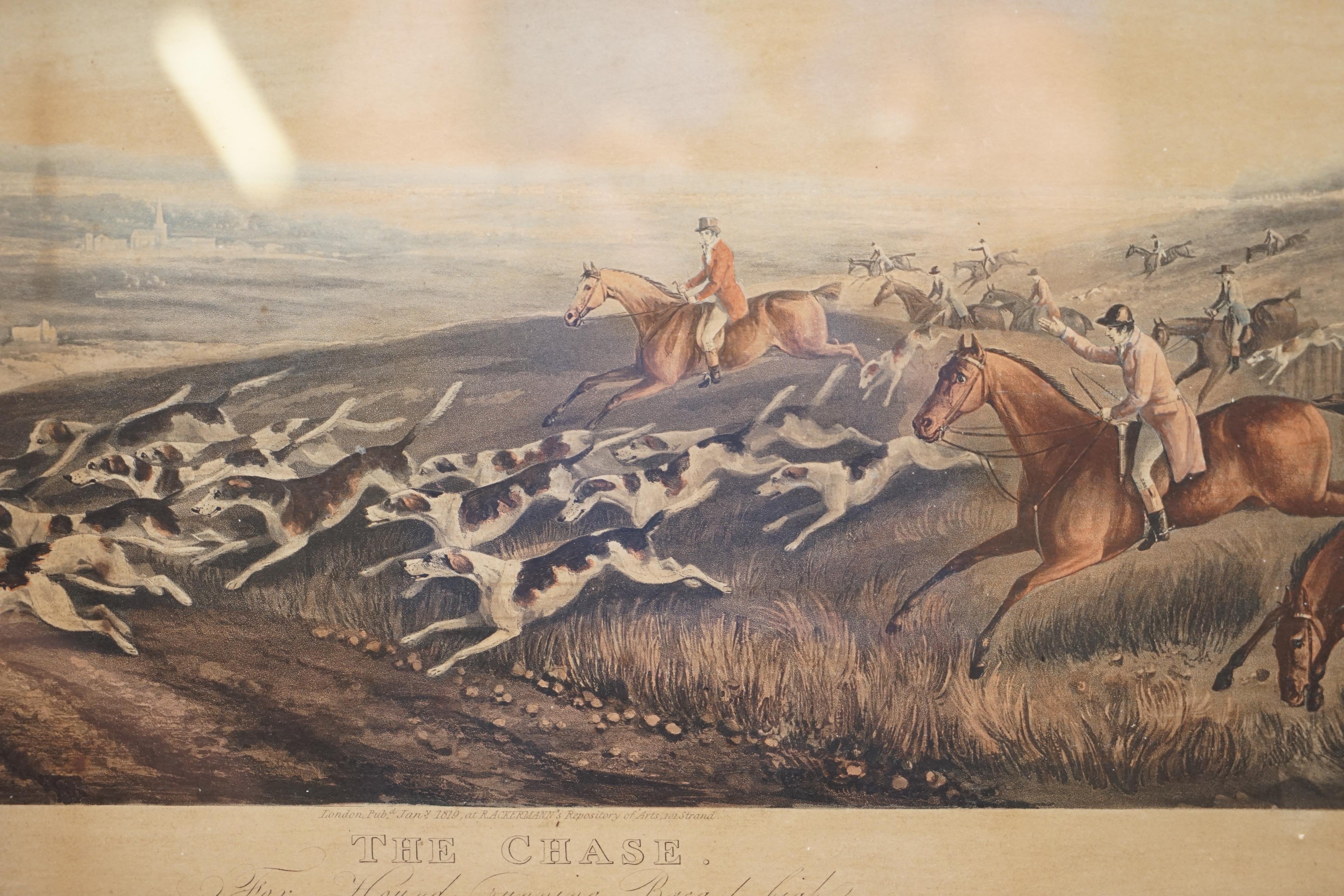 Rare Pair of Hunting Prints the Death & the Chase 1819 T Sutherland Sculpt For Sale 8