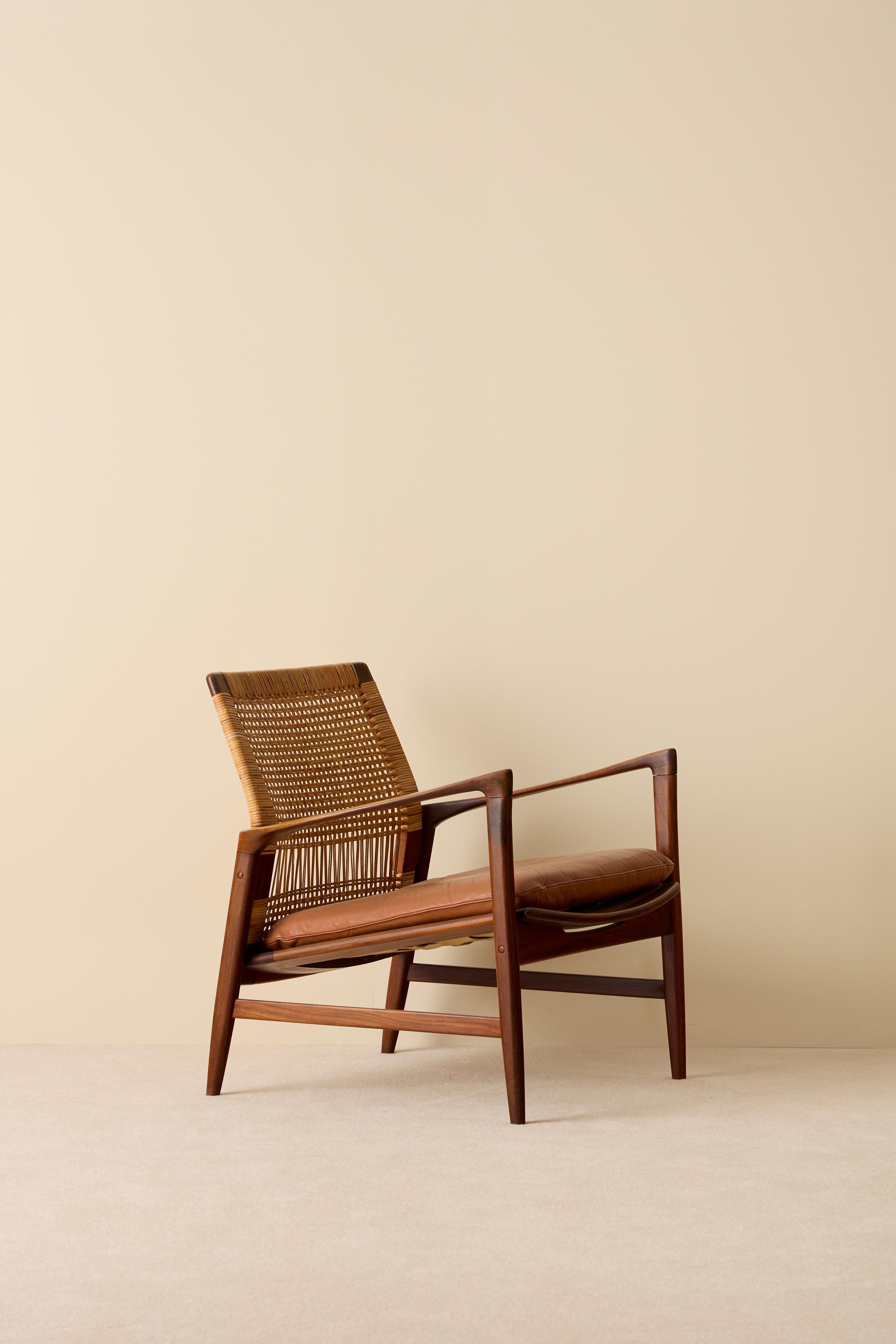 Scandinave moderne Rare paire de fauteuils Ib Kofod-Larsen 