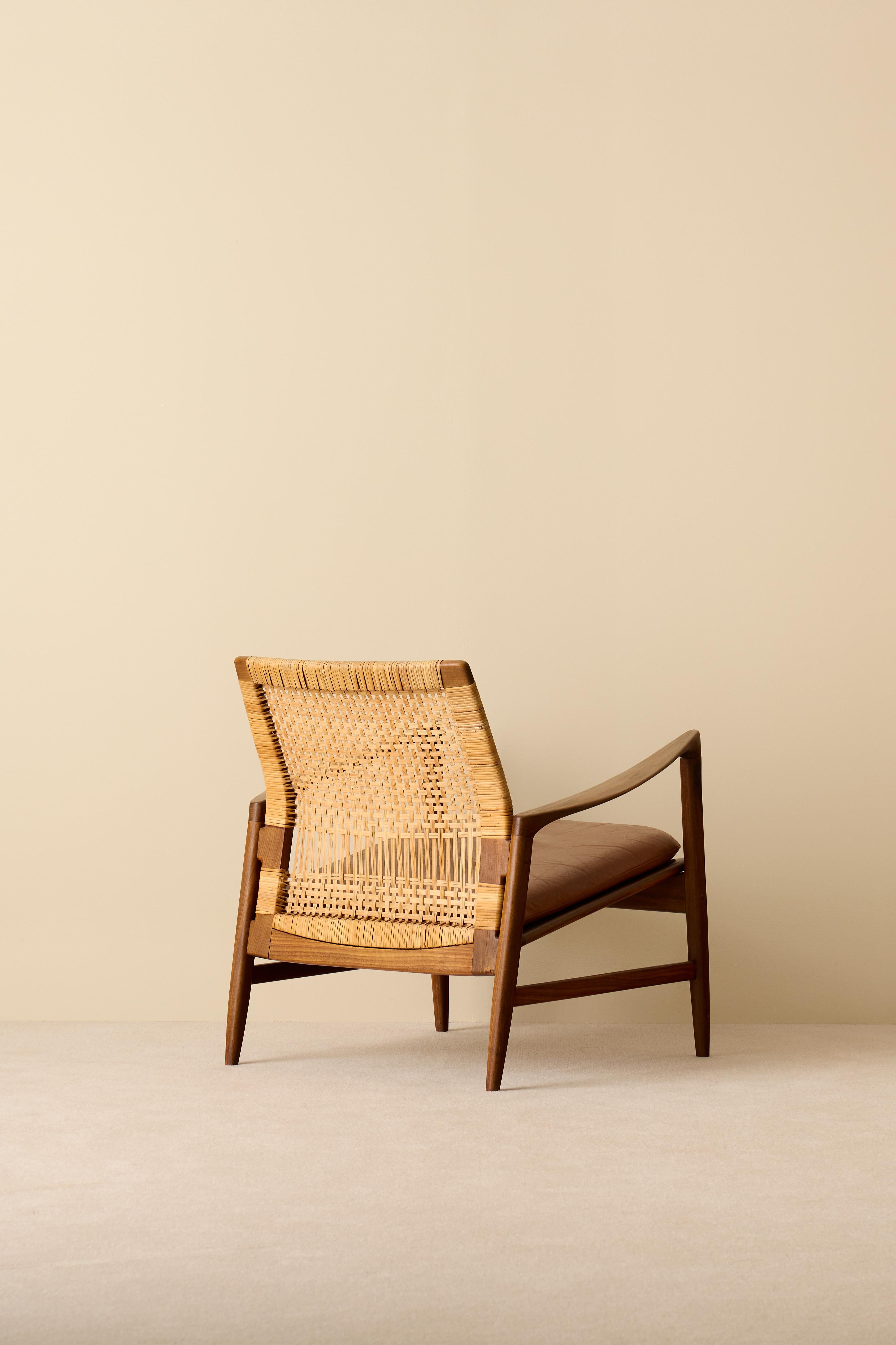 Milieu du XXe siècle Rare paire de fauteuils Ib Kofod-Larsen 