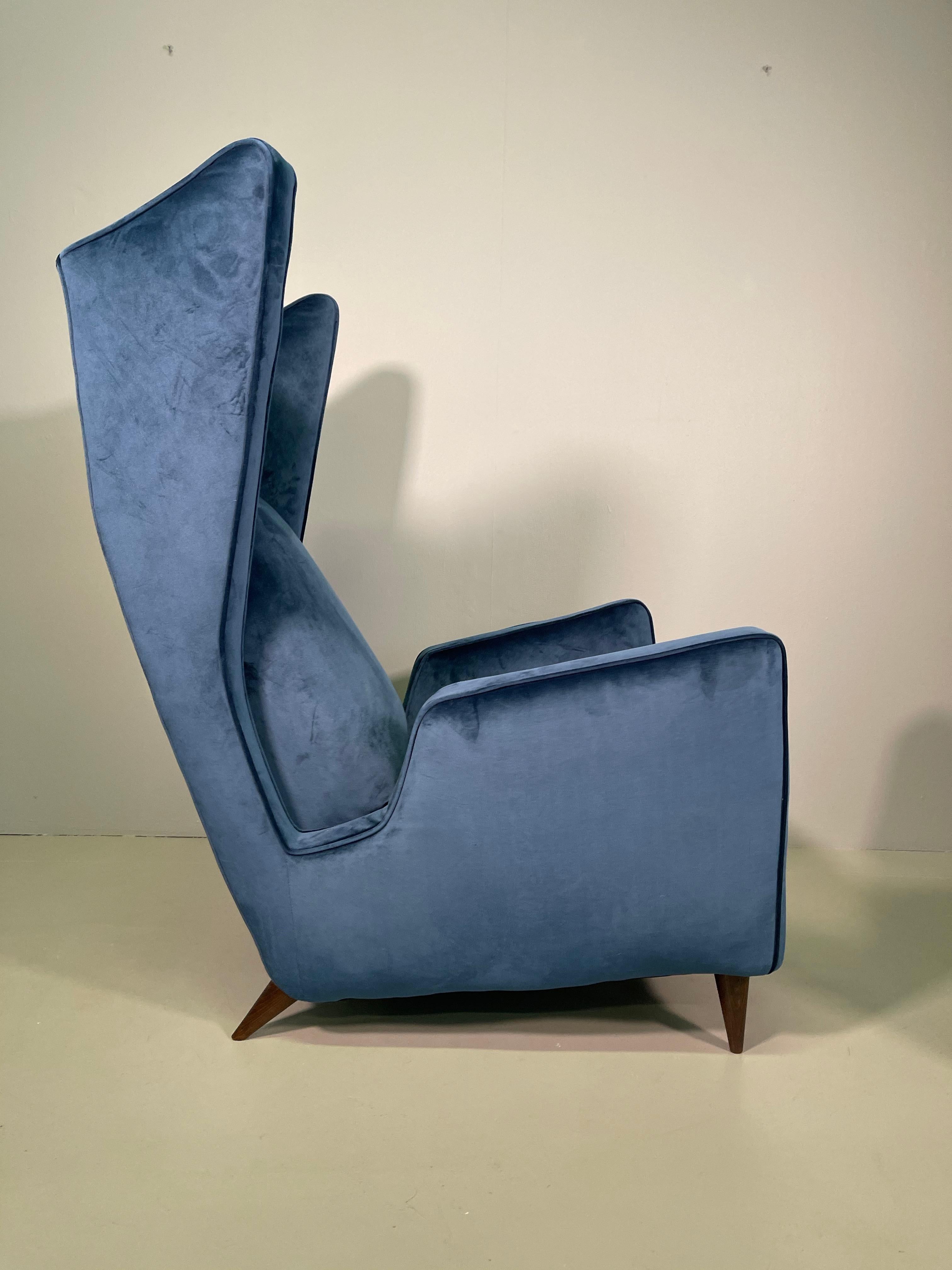 Rare Pair of Italian Armchair by Mario Oreglia For Sale 2
