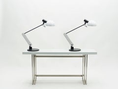 Rare Pair of Italian Harvey Guzzini Table Desk Lamps, 1970s