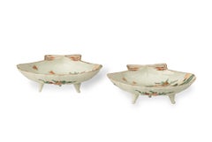 Rare Pair of Japanese Arita Clam Shell Dishes- Edo Period
