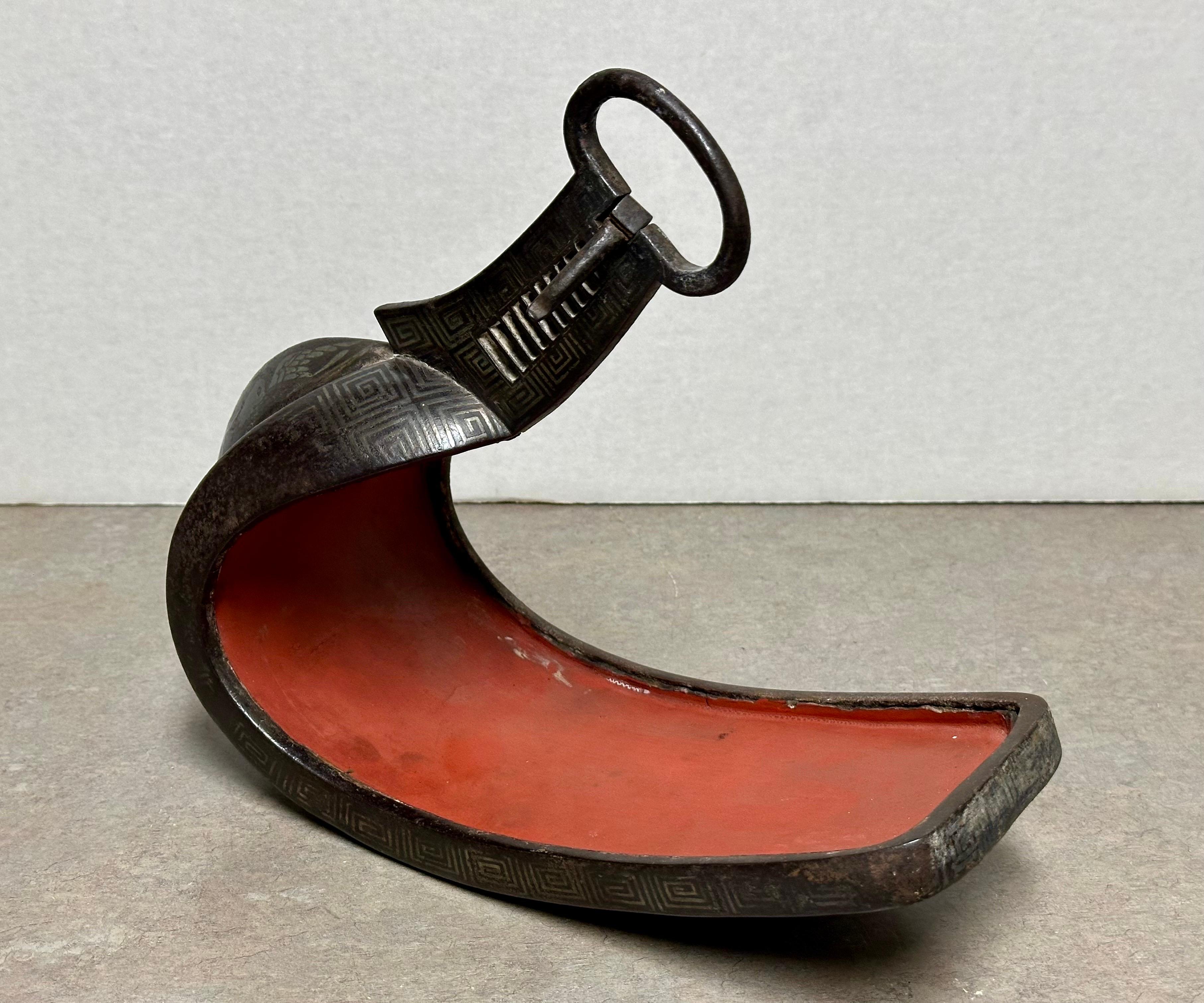 Rare Pair of Japanese Samurai Abumi (Stirrups) from the Edo Period For ...
